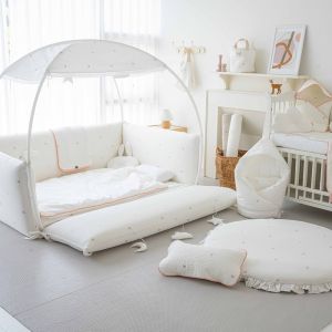 Giường ngủ Bumper Pigment cho bé LOLBABY Hàn Quốc