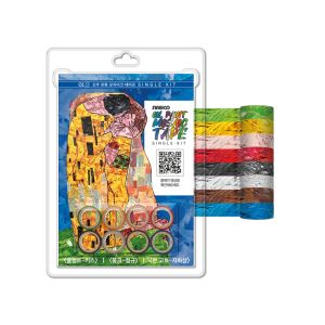 Bộ tranh xé dán dễ thương cho bé Sinwoo Masking Tape 8 cuộn đủ màu sắc (Chủ đề: Màu sơn dầu O1) | Băng dính trang trí DIY